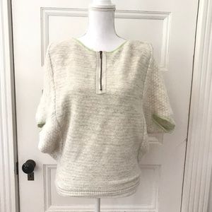 Free People White Gray Cold Shoulder Sweater Vest